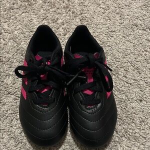 adidas Kids Black and Pink Sneakers
